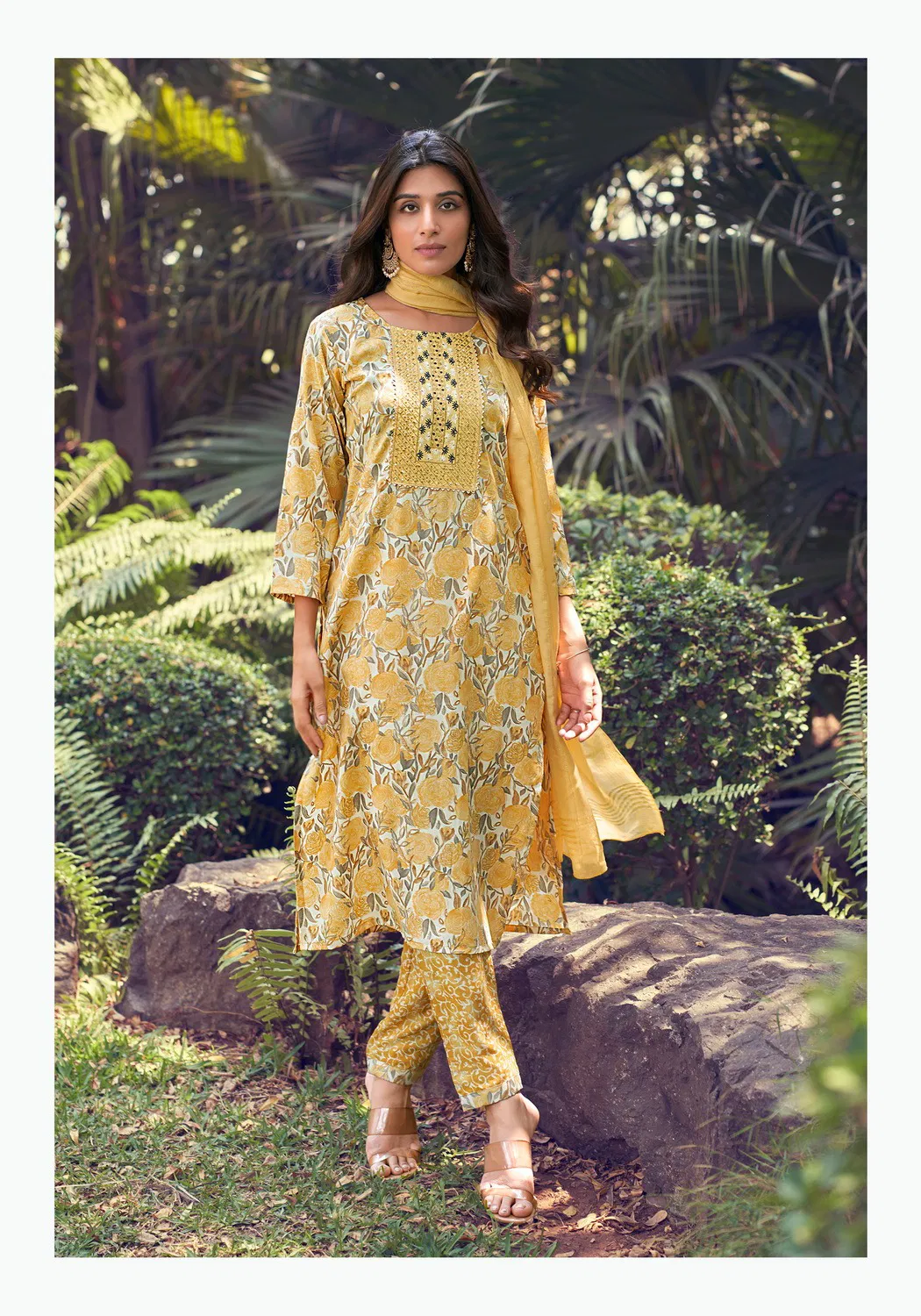 Sunrise Vol 1 By Vaniska Straight Cut Printed Kurti With Bottom Dupatta Wholesalers In Delhi
